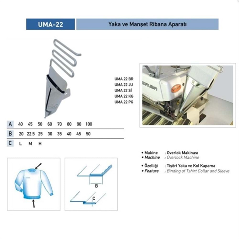 Yaka Ribana Apara 90X45mm / UMA-22 