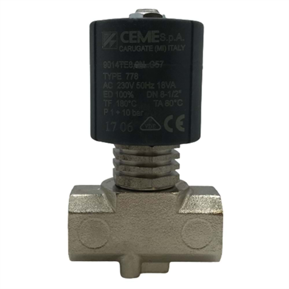 Ütü Solenoid Valf 1/2 (2 Yollu-Konik) / 9014