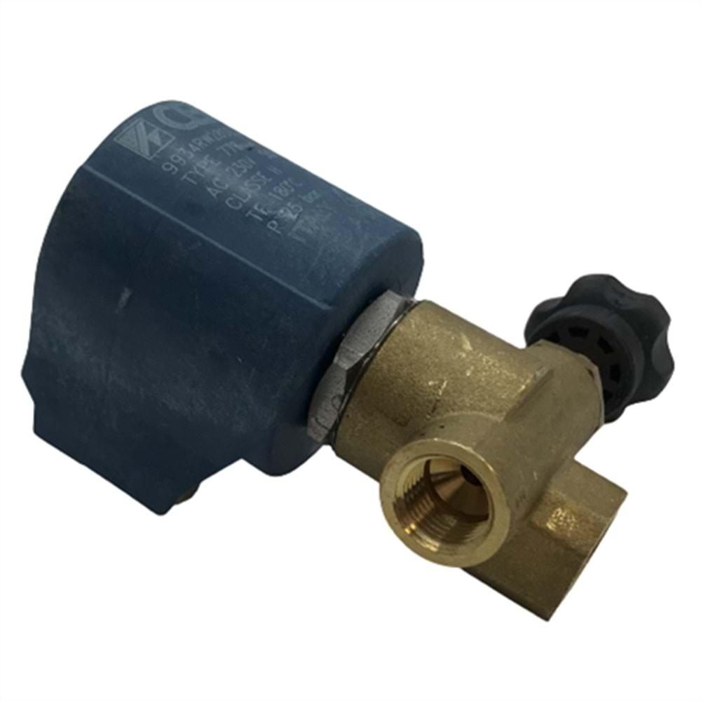 Ütü Solenoid Valf 1/4 (2 Yollu-Ayarlı-Büyük Soketli) / 9934