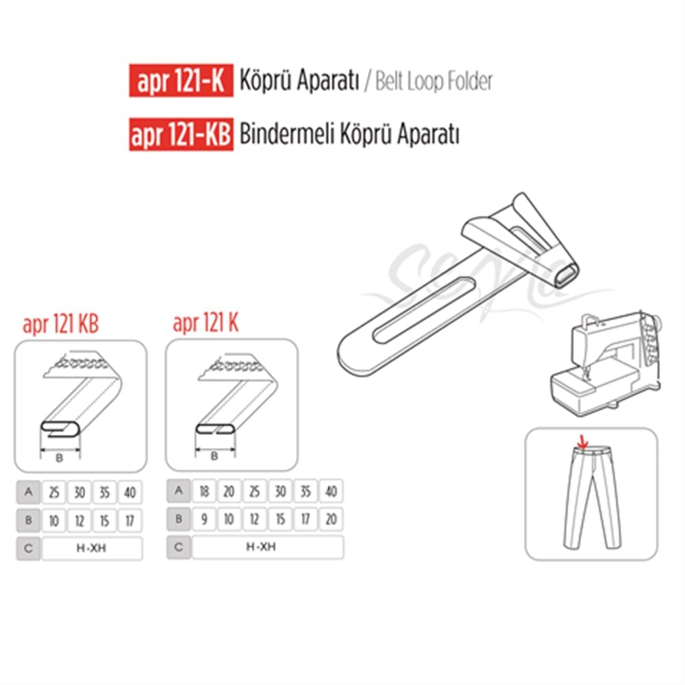 Köprü Aparatı 25X12mm / APR 121-K