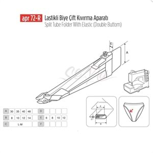 Lastikli Biye Çift Kıvırma Aparat 32-9Mm/APR 72R