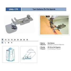 Tek Katlama Ön Pat Aparatı 10Mm/ UMA-179