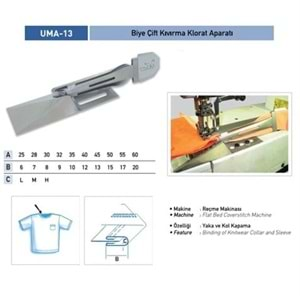 Biye Çift Kıvırma Klorat (Etek) Apara 25X7mm / APR 13-R