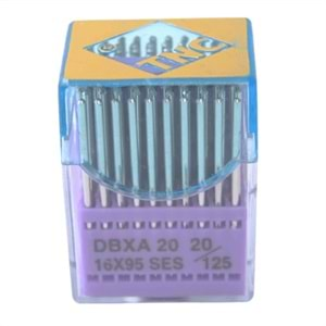 Düz Makine İnce Dip Dikiş İğnesi / DBXA20 (DBX1) SES 20/125 100ADET