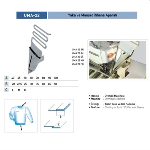 Yaka Ribana Apara 80X40mm / UMA-22 