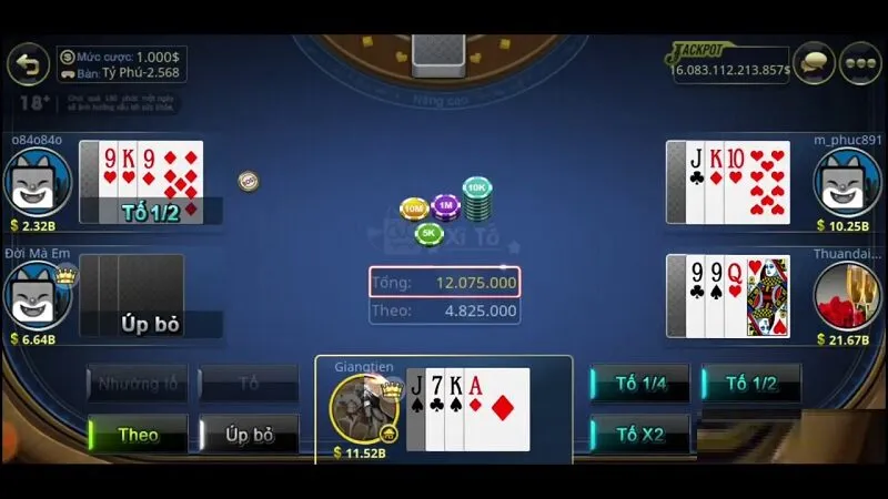 Game bài xì tố - Tựa game cá cược đầy kịch tính và thú vị
